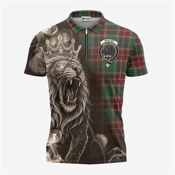 Baxter Tartan Zipper Polo Shirt Roaring Lion Heritage