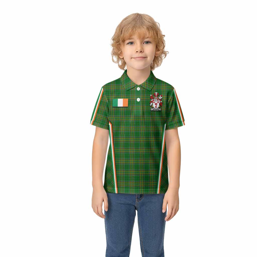 Beamish Irish Clan Coat of Arm Tartan Kid Polo Shirt Flag Style