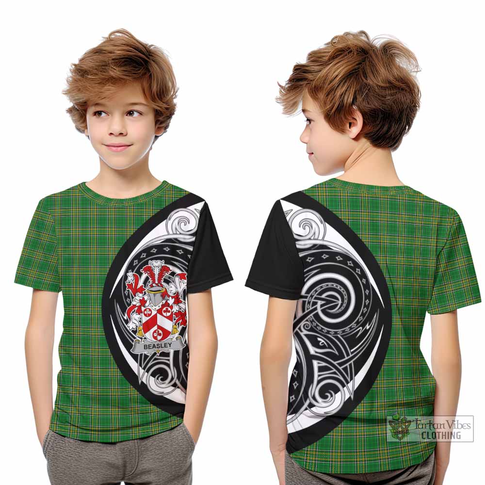 Beasley Irish Clan Kid T-Shirt Celtic Circle Style - Tartan Vibes Clothing