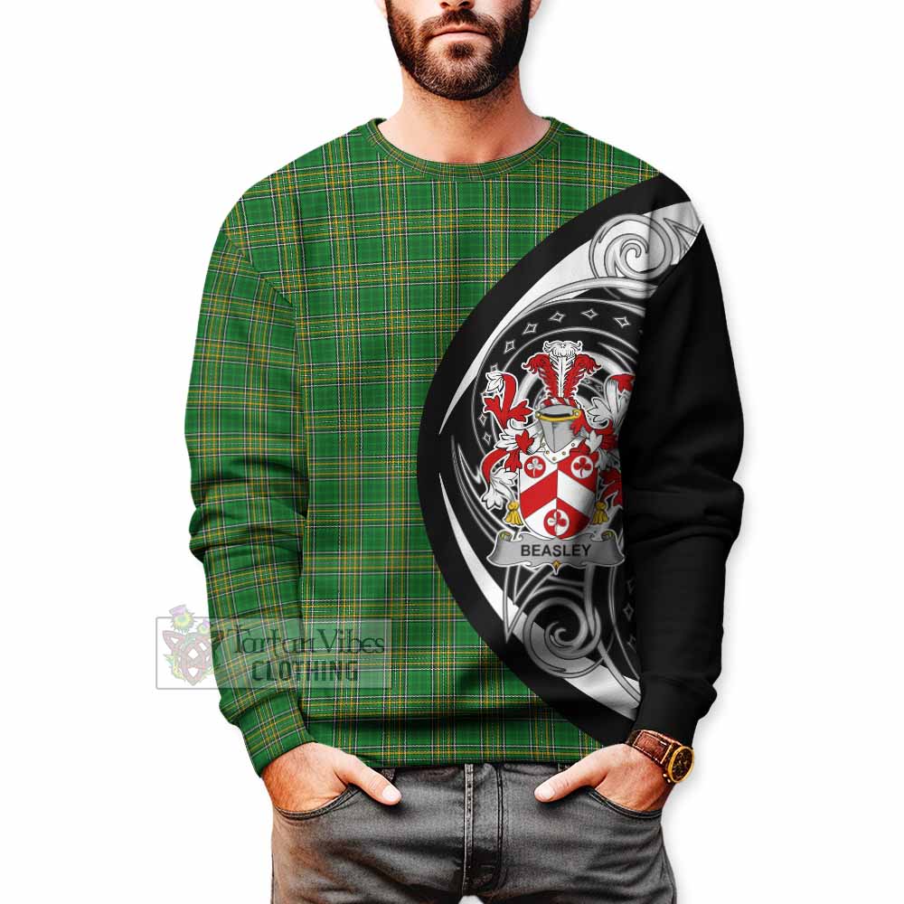 Tartan Vibes Clothing Beasley Irish Clan Sweatshirt Celtic Circle Style