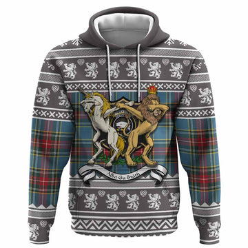 Beaton Clan Tartan Crest Christmas Hoodie Coat of Arms Funny Style - Tartan Vibes Clothing