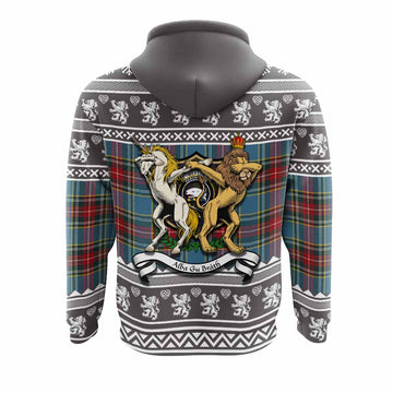 Beaton Clan Tartan Crest Christmas Hoodie Coat of Arms Funny Style - Tartan Vibes Clothing