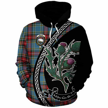 Beaton Family Crest Tartan Cotton Hoodie Alba Thistle Inspired - Tartan Vibes Clothing