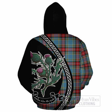 Beaton Family Crest Tartan Cotton Hoodie Alba Thistle Inspired - Tartan Vibes Clothing