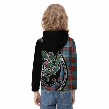 Beaton Family Crest Tartan Kid Hoodie Alba Thistle Inspired - Tartan Vibes Clothing