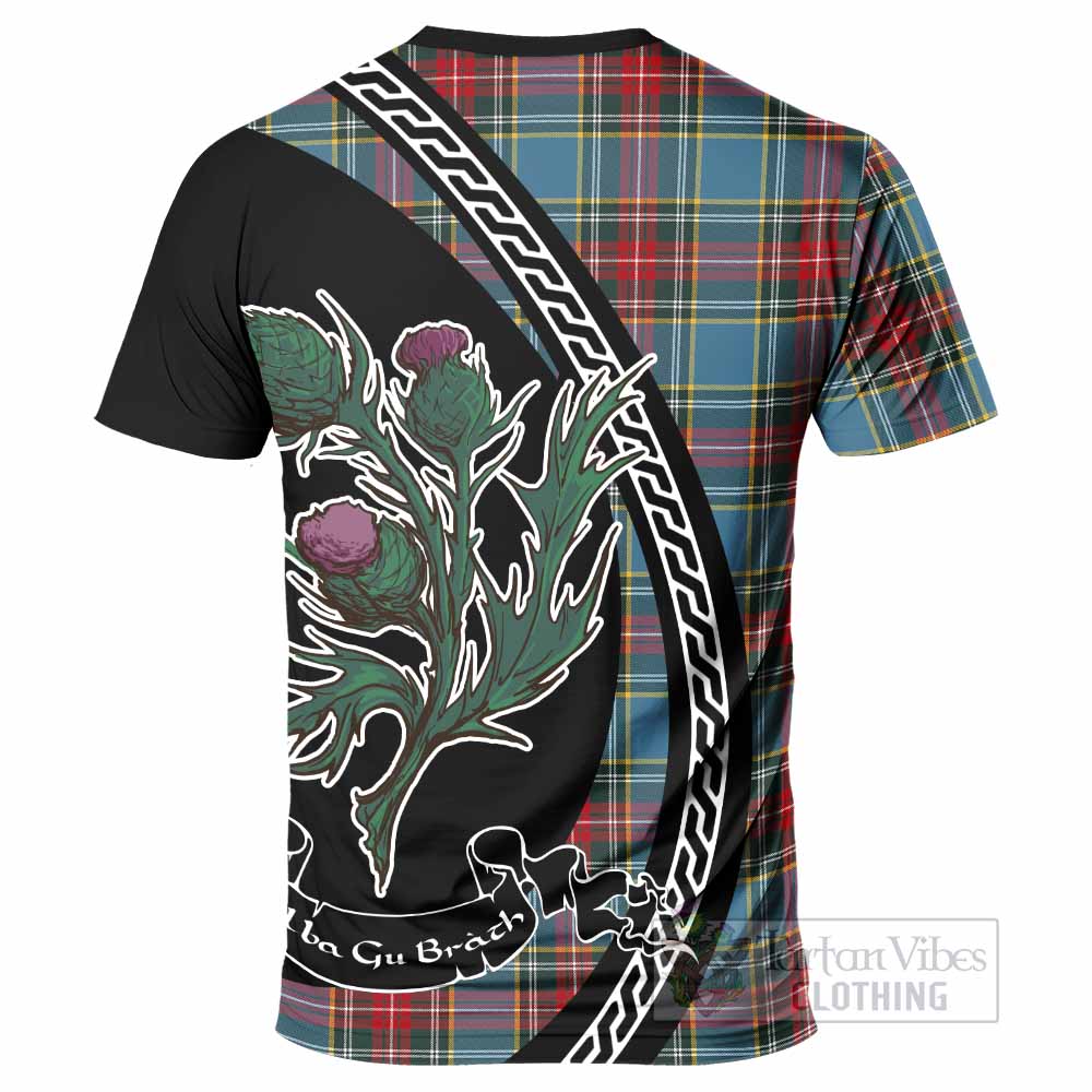 Beaton Family Crest Tartan T-Shirt Alba Thistle Inspired - Tartan Vibes Clothing