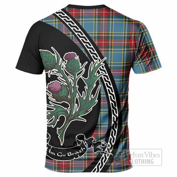 Beaton Family Crest Tartan T-Shirt Alba Thistle Inspired - Tartan Vibes Clothing