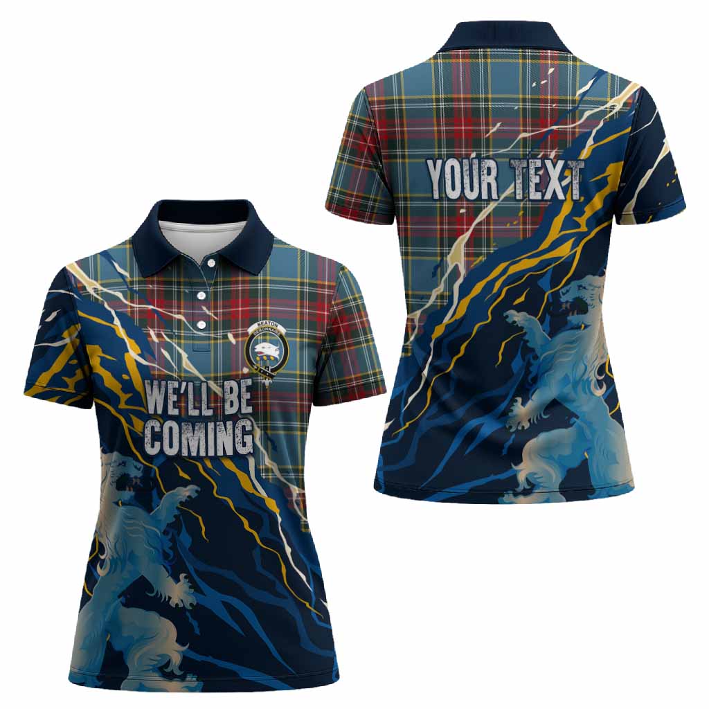 Beaton Scotland Tartan Women Polo Shirt WC2026 Football - We'll Be Coming