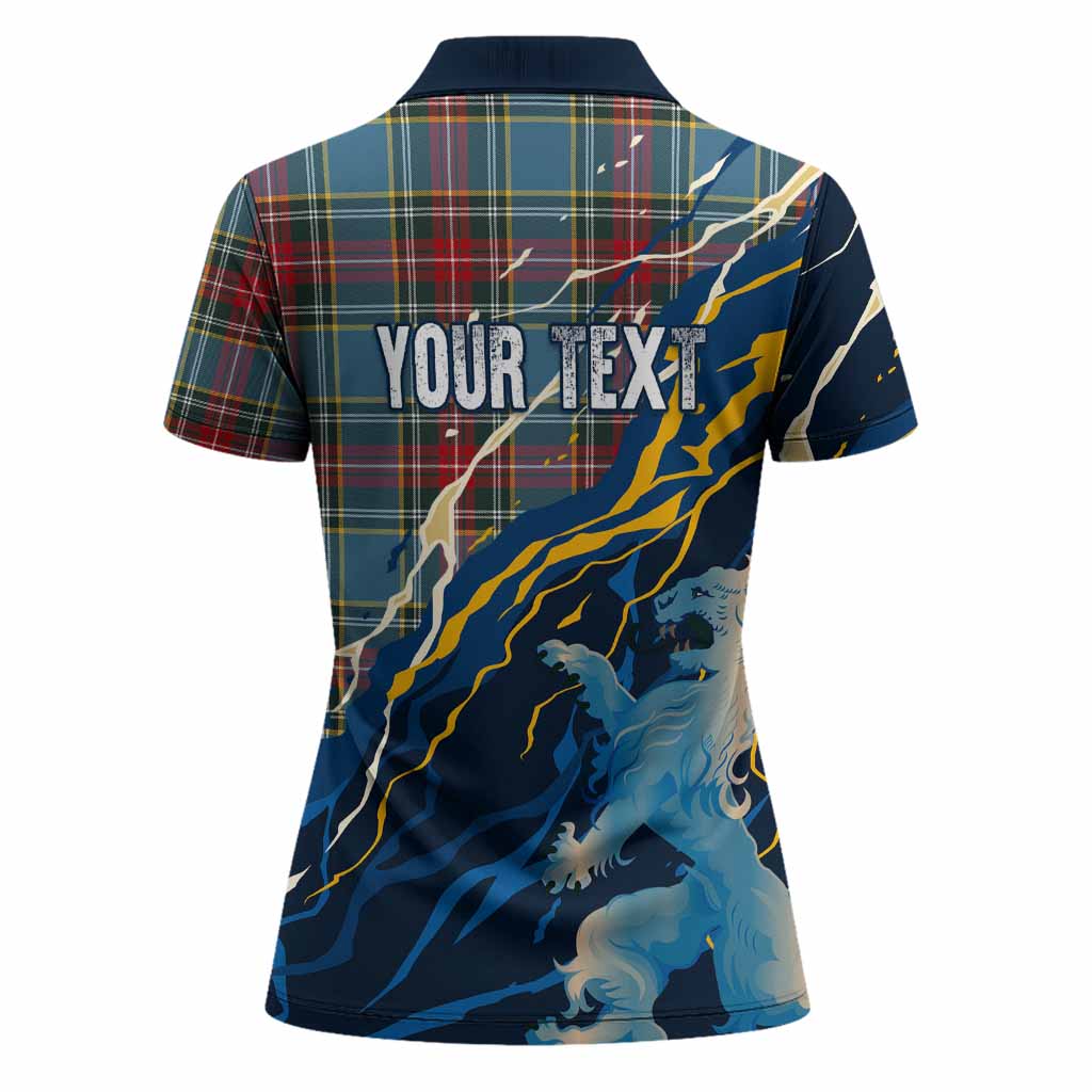 Beaton Scotland Tartan Women Polo Shirt WC2026 Football - We'll Be Coming