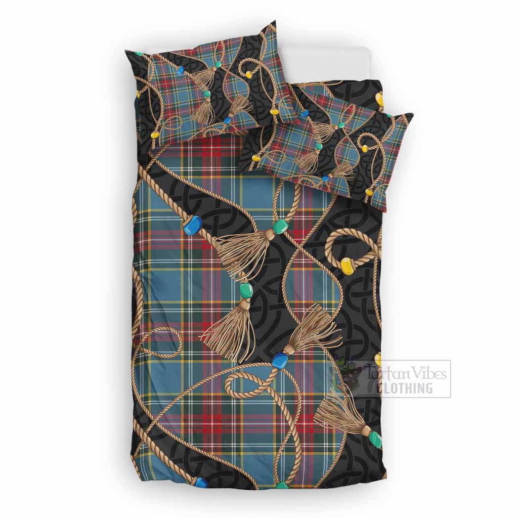 Beaton Scottish Tartan Twisted Ropes Stylized Bedding Set UK Bedding Set UK Double 79*79 inch - Tartan Vibes Clothing
