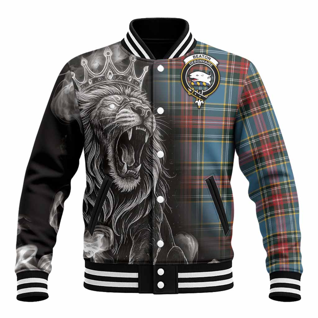 Beaton Tartan Baseball Jacket Roaring Lion Heritage