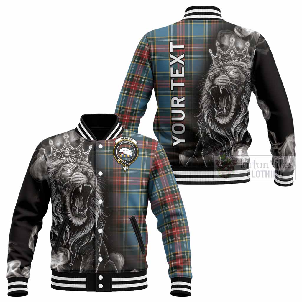 Beaton Tartan Baseball Jacket Roaring Lion Heritage