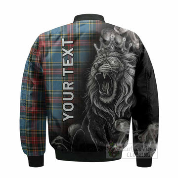 Beaton Tartan Bomber Jacket Roaring Lion Heritage