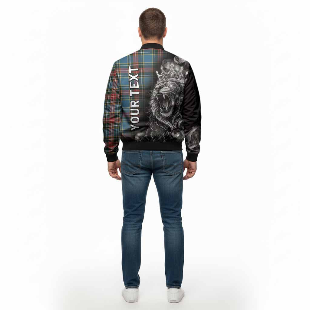 Beaton Tartan Bomber Jacket Roaring Lion Heritage