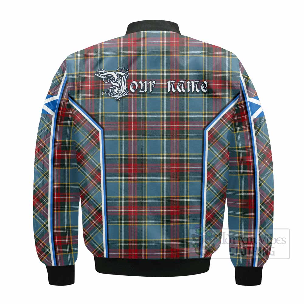 Beaton Tartan Crest Bomber Jacket Scotland Coat of Arm Flag Style - Tartan Vibes Clothing