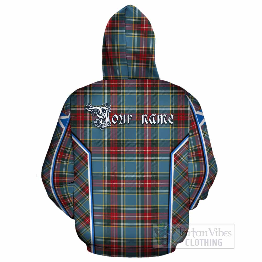 Beaton Tartan Crest Cotton Hoodie Scotland Coat of Arm Flag Style - Tartan Vibes Clothing