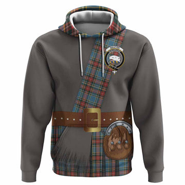 Beaton Tartan Crest Hoodie Kilt Costume Style