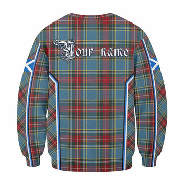 Beaton Tartan Crest Sweatshirt Scotland Coat of Arm Flag Style