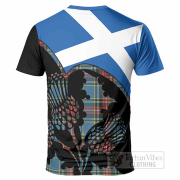 Beaton Tartan Family Crest T-Shirt Scotland Thistle Floral Flag Style