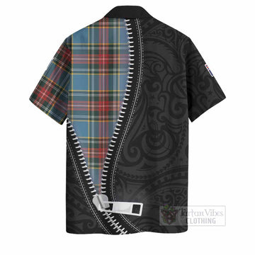 Beaton Tartan Hawaiian Shirt New Zealand Pattern Unique Zipper Stylized