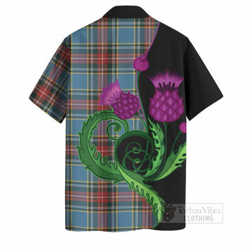 Beaton Tartan Hawaiian Shirt Traditional Scottish Thistle