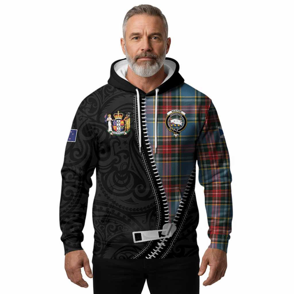 Beaton Tartan Hoodie New Zealand Pattern Unique Zipper Stylized