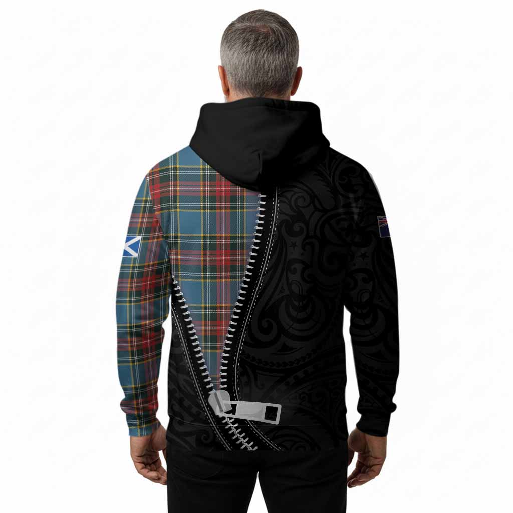 Beaton Tartan Hoodie New Zealand Pattern Unique Zipper Stylized