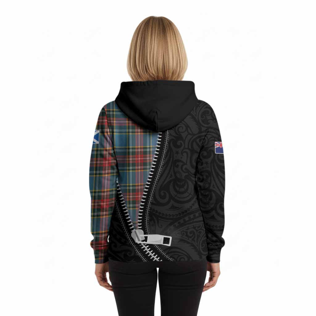 Beaton Tartan Hoodie New Zealand Pattern Unique Zipper Stylized