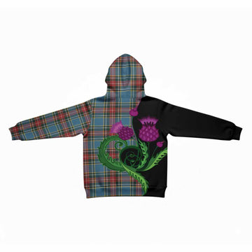 Beaton Tartan Kid Hoodie Traditional Scottish Thistle