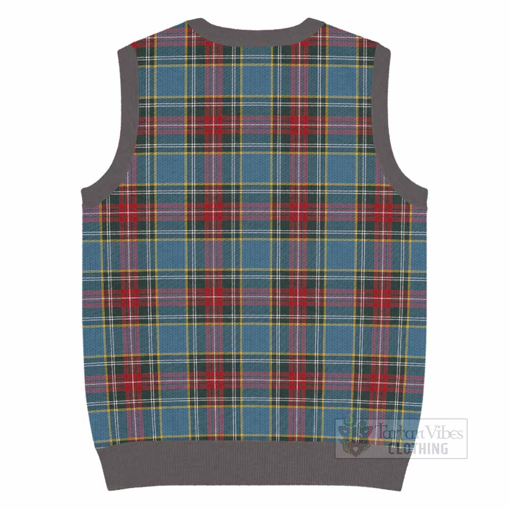 Beaton Tartan Knitted V-Neck Vest - Tartan Vibes Clothing