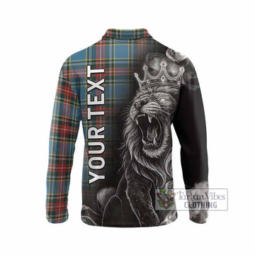 Beaton Tartan Long Sleeve Polo Shirt Roaring Lion Heritage
