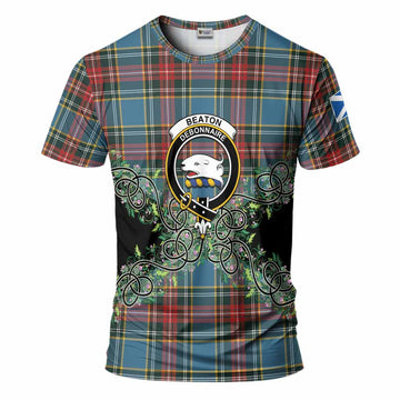 Beaton Tartan T-Shirt Thistle Scottish Spirit
