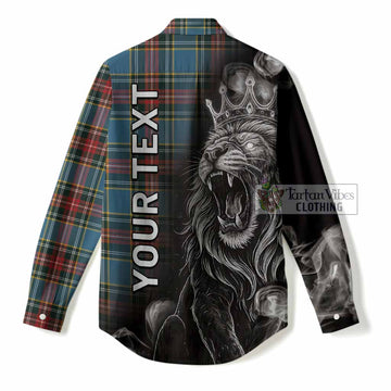 Beaton Tartan Women Casual Shirt Roaring Lion Heritage