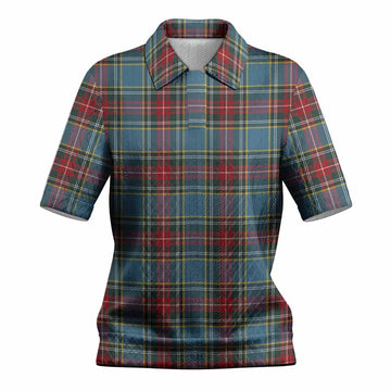 Beaton Tartan Women’s Polo Sweater Top