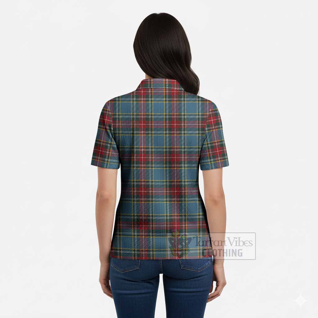 Beaton Tartan Women’s Polo Sweater Top
