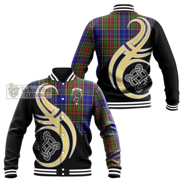 Beattie Tartan Baseball Jacket with Family Crest and Celtic Symbol Style Unisex - Tartan Vibes Clothing