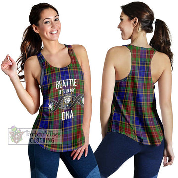 Beattie Tartan Women's Racerback Tanks with Family Crest DNA In Me Style 4XL - Tartan Vibes Clothing
