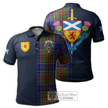 Beattie Tartan Polo Shirt Alba with Scottish Lion Royal Arm Half Style Kid - Tartan Vibes Clothing