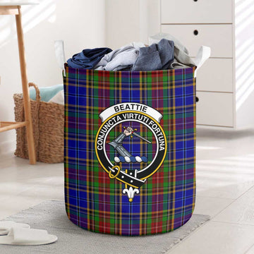 Beattie Tartan Laundry Basket with Family Crest One Size - Tartan Vibes Clothing