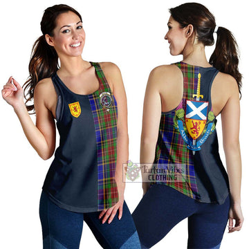 Beattie Tartan Women's Racerback Tanks Alba with Scottish Lion Royal Arm Half Style 4XL - Tartan Vibes Clothing