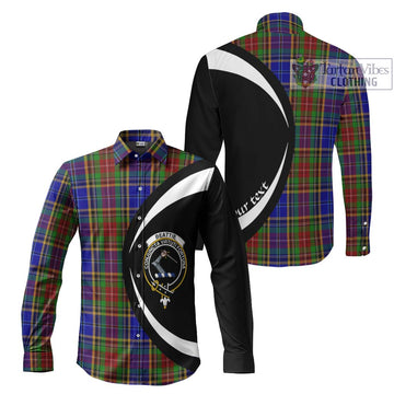 Beattie Tartan Long Sleeve Button Up with Family Crest Circle Style Men's Shirt S - Tartan Vibes Clothing