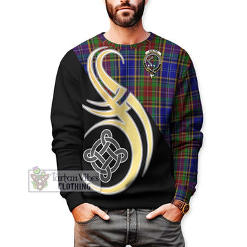 Beattie Tartan Sweatshirt with Family Crest and Celtic Symbol Style Unisex - Tartan Vibes Clothing