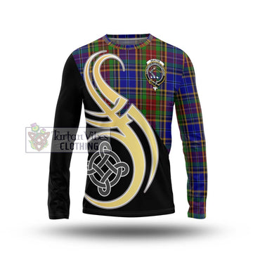 Beattie Tartan Long Sleeve T-Shirt with Family Crest and Celtic Symbol Style Unisex - Tartan Vibes Clothing