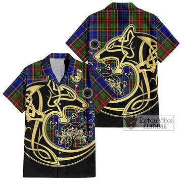 Beattie Tartan Hawaiian Shirt with Family Crest Celtic Wolf Style Kid - Tartan Vibes Clothing
