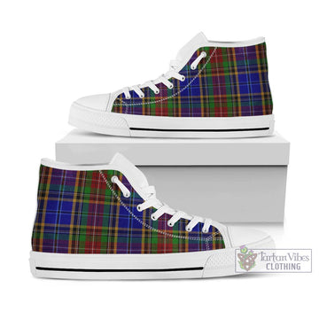 Beattie Tartan High Top Shoes Kid High Top - White Sole - Tartan Vibes Clothing