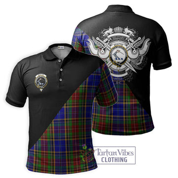 Beattie Tartan Polo Shirt with Family Crest and Military Logo Style Kid - Tartan Vibes Clothing