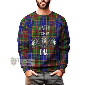 Beattie Tartan Sweatshirt with Family Crest DNA In Me Style Unisex - Tartan Vibes Clothing