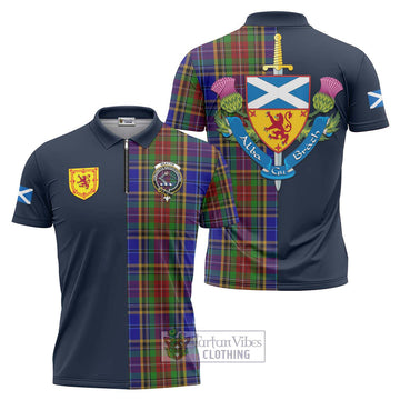 Beattie Tartan Zipper Polo Shirt Alba with Scottish Lion Royal Arm Half Style Unisex - Tartan Vibes Clothing