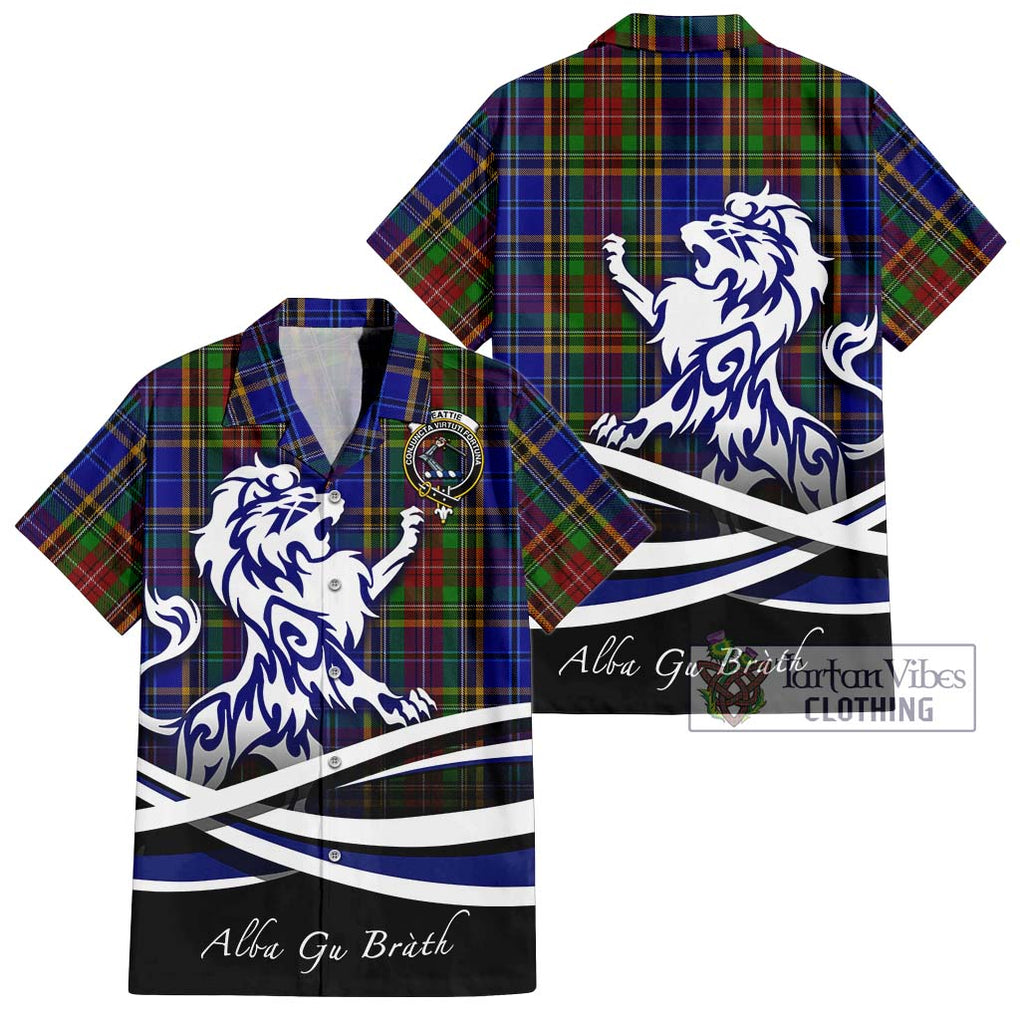 Beattie Tartan Hawaiian Shirt with Alba Gu Brath Regal Lion Emblem Kid - Tartan Vibes Clothing
