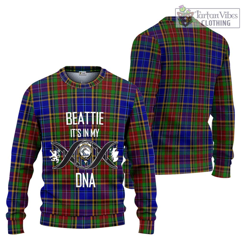 Beattie Tartan Ugly Sweater with Family Crest DNA In Me Style Unisex - Tartan Vibes Clothing